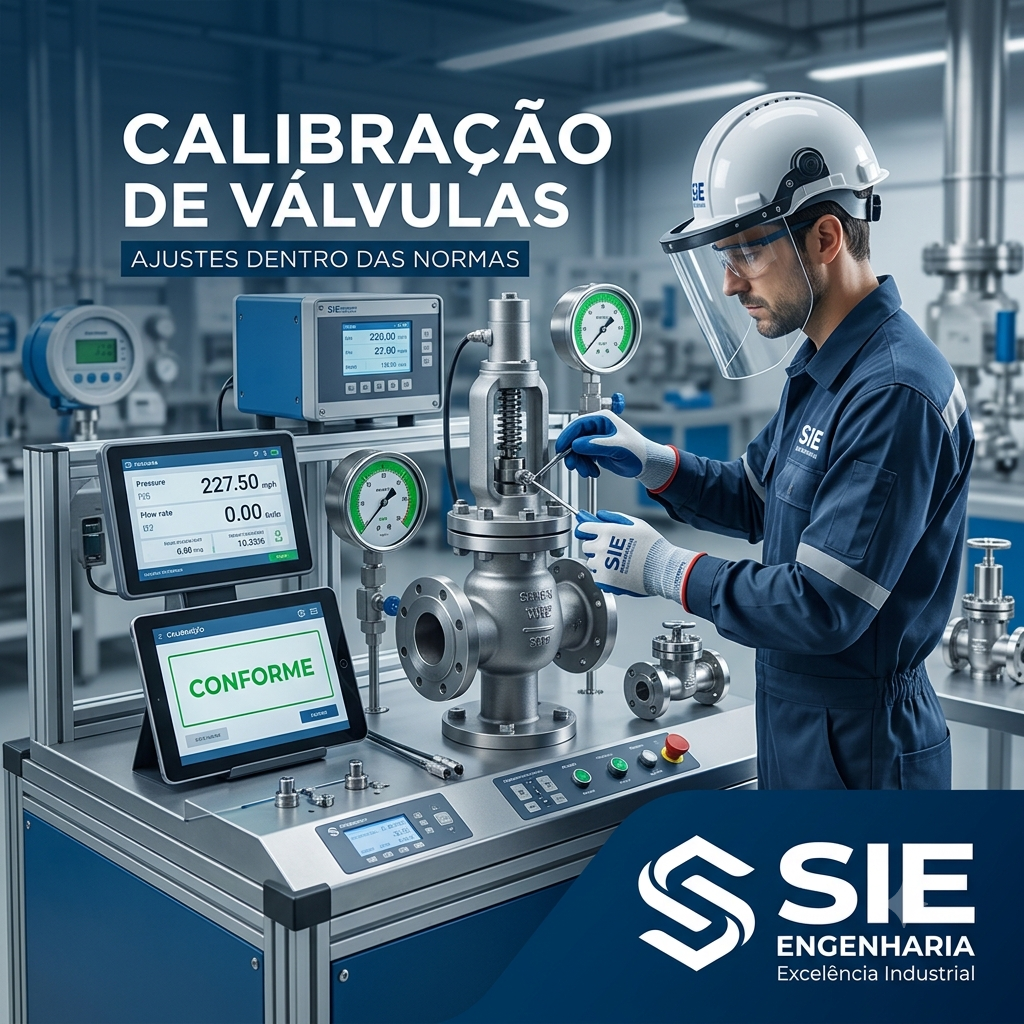 Calibração de válvula de segurança realizada por especialistas em NR-13