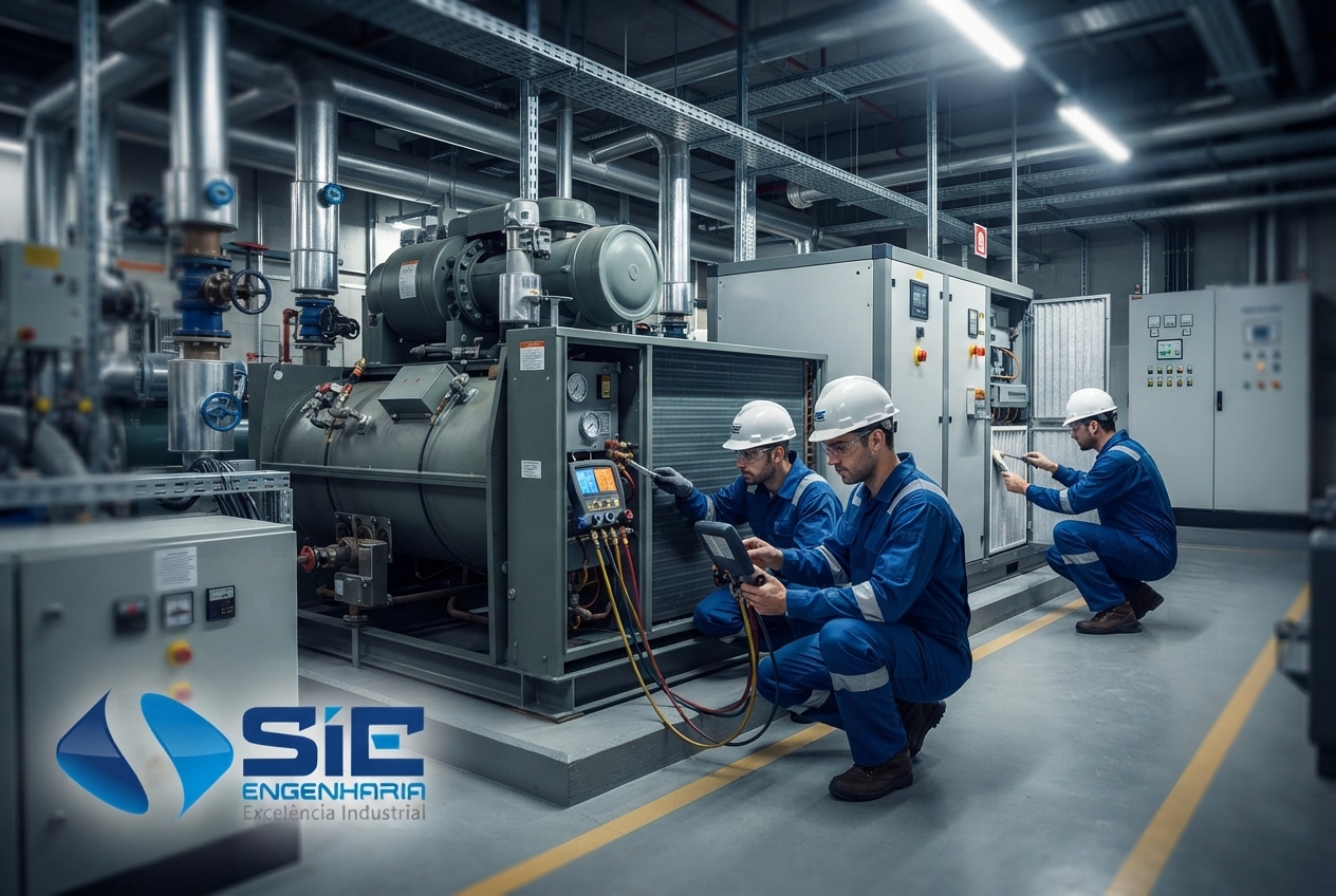 Curso de Ar Condicionado da SIE Engenharia com treinamento técnico em instalação e manutenção