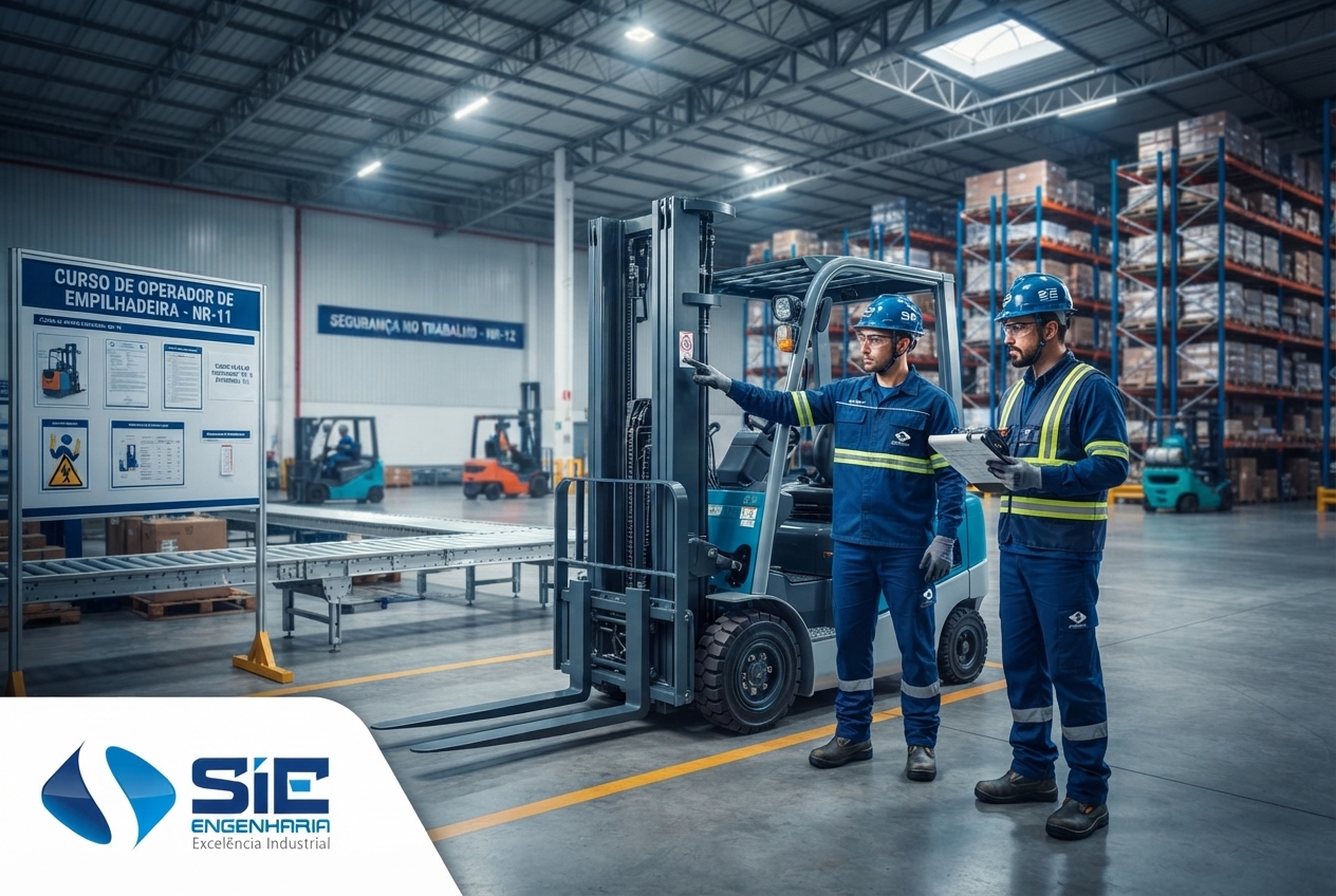 Curso de Operador de Empilhadeira NR-11 e NR-12 da SIE Engenharia