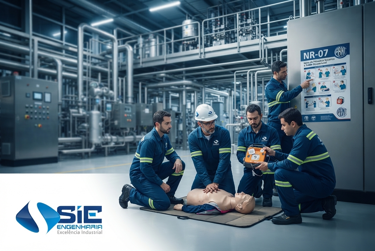 Curso de Primeiros Socorros NR-07 da SIE Engenharia